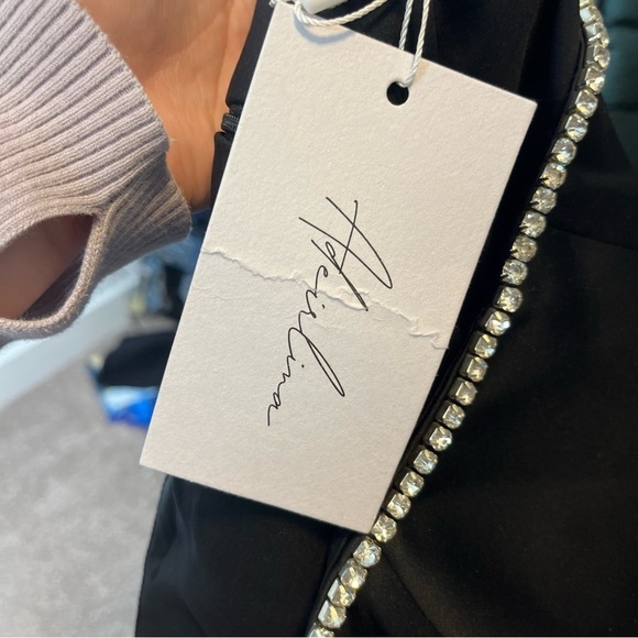 NWT Adeirlina All Flash Everything Strapless Mini Dress Black Jewel Medium - Picture 6 of 7